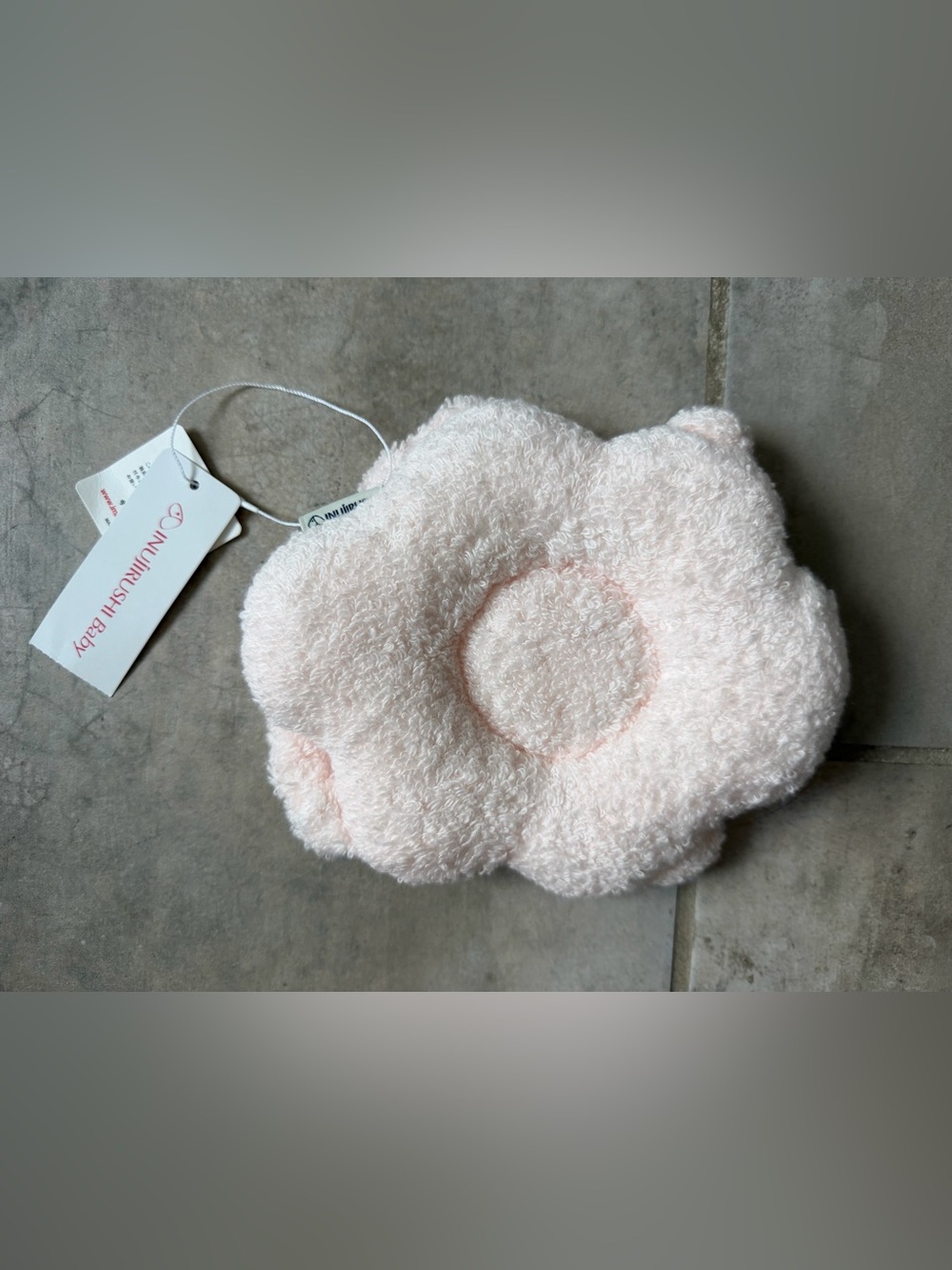 Inujirushi imabari Baby Head Support Cuddle Pillow Light Pink Made in Japan